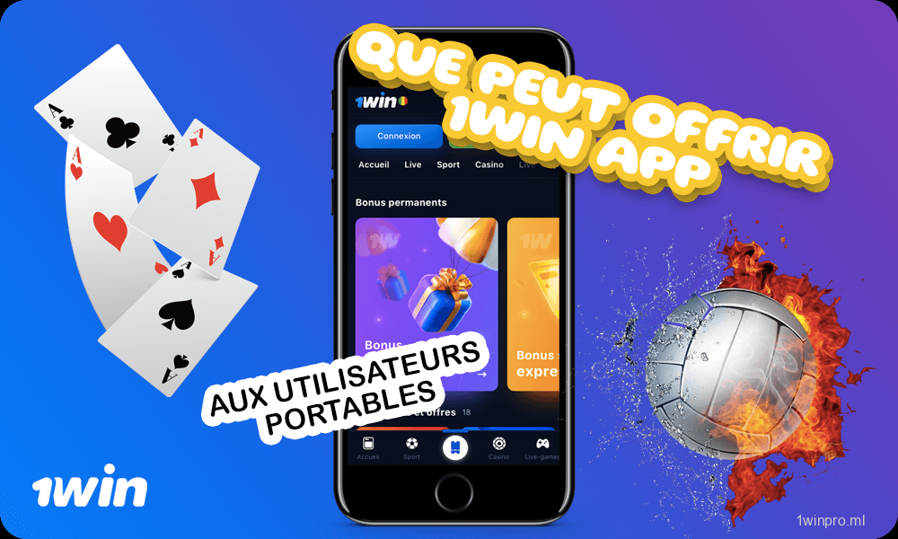 Description que peut offrir 1win App aux utilisateurs portables