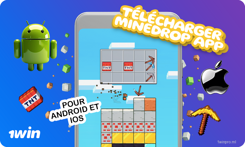 L'application MineDrop fonctionne parfaitement sur Android et iOS et possède une interface tactile intuitive